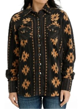 Cinch Black and Tan  Southwestern Snap-Front Jacket